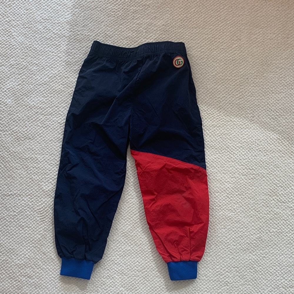 Gucci Kids Navy and Red Joggers